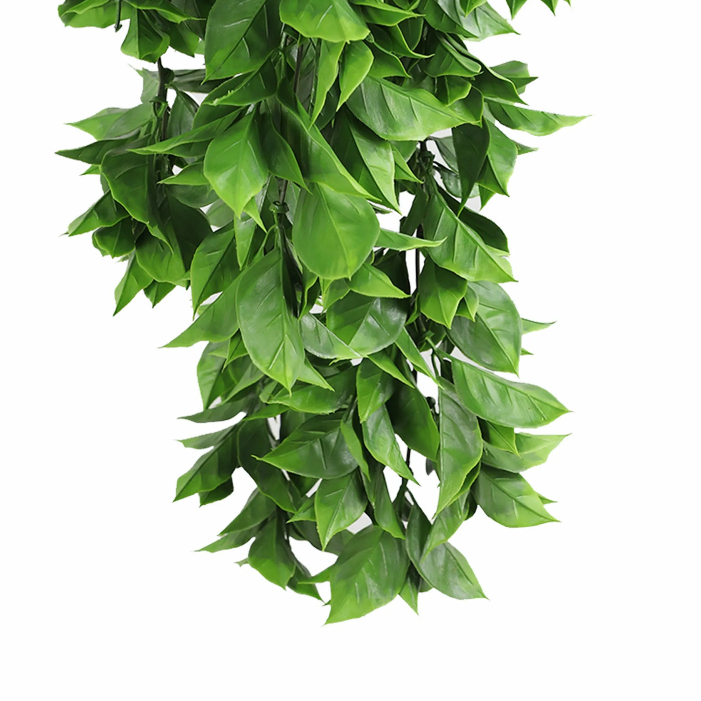 Artificial Dense Hanging Flowering Pothos Bush Vivid Green UV Resistant and Fire Rated 27cm Wide x 72cm Long
