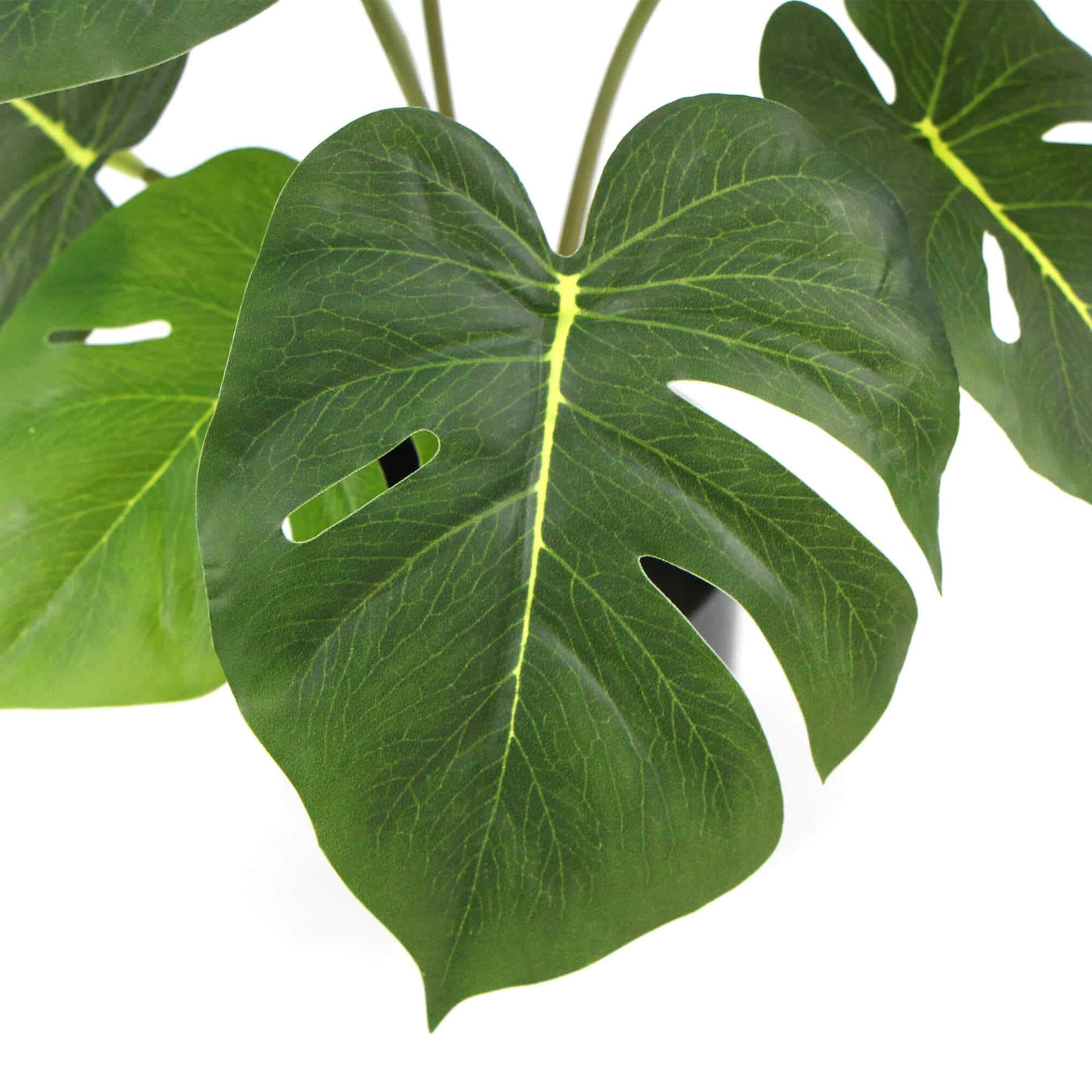 Potted Artificial Monstera Split Philodendron Plant with Real Touch Leaves 35cm