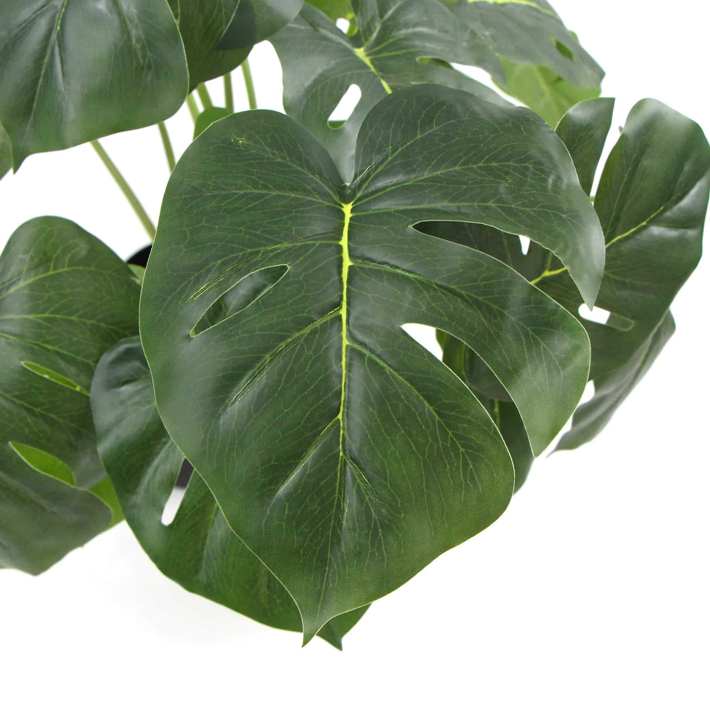 Dense Potted Artificial Monstera Deliciosa Plant With Real Touch Leaves 50cm