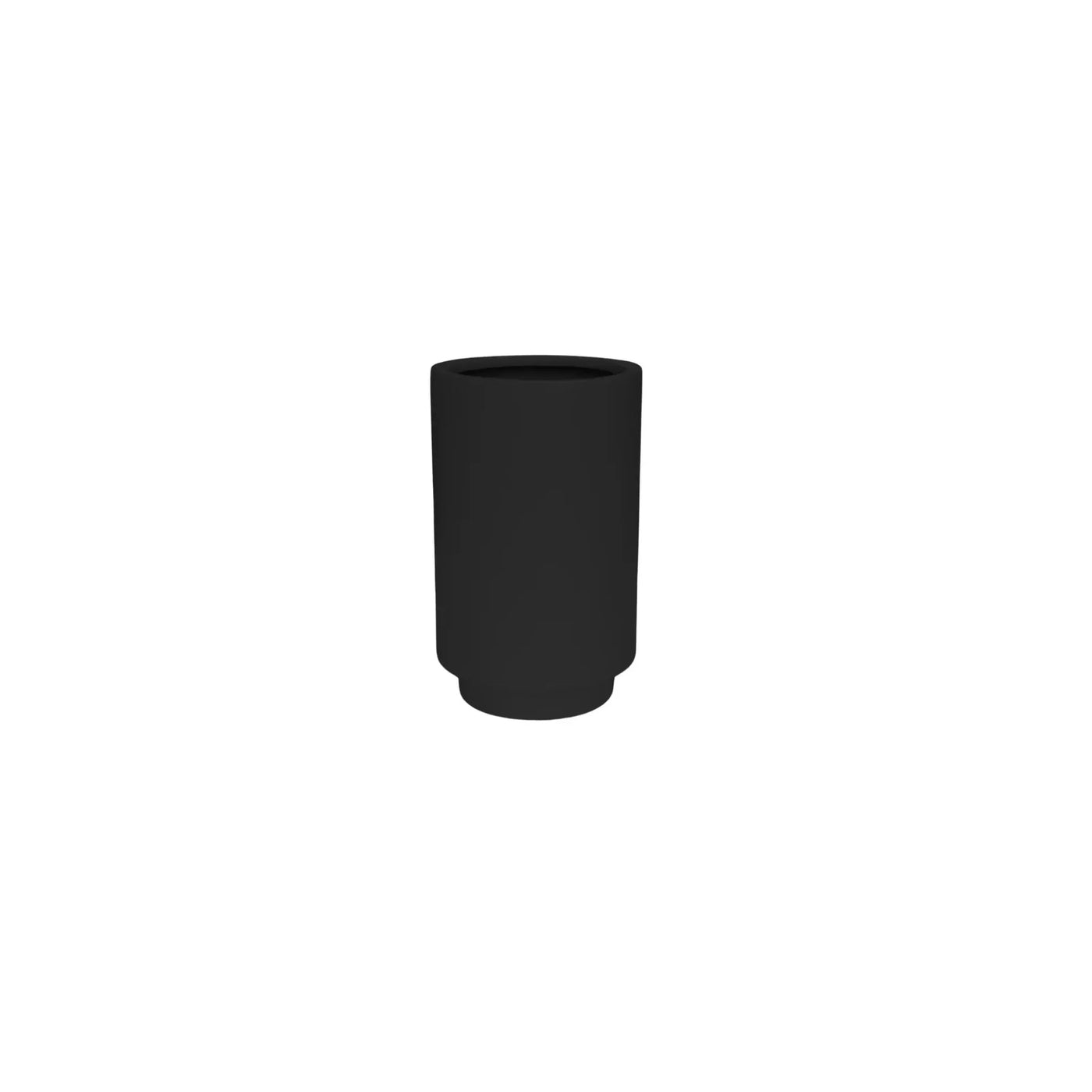 Luxury Cylinder Planter 40cm Matt Black Premium Pot Range