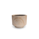 2 Sizes - Luxury Rounded Marble Planter with Pedestal Base | Premium Pot Range