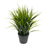 Artificial Ornamental Potted Dense Green Grass UV Resistant 38cm