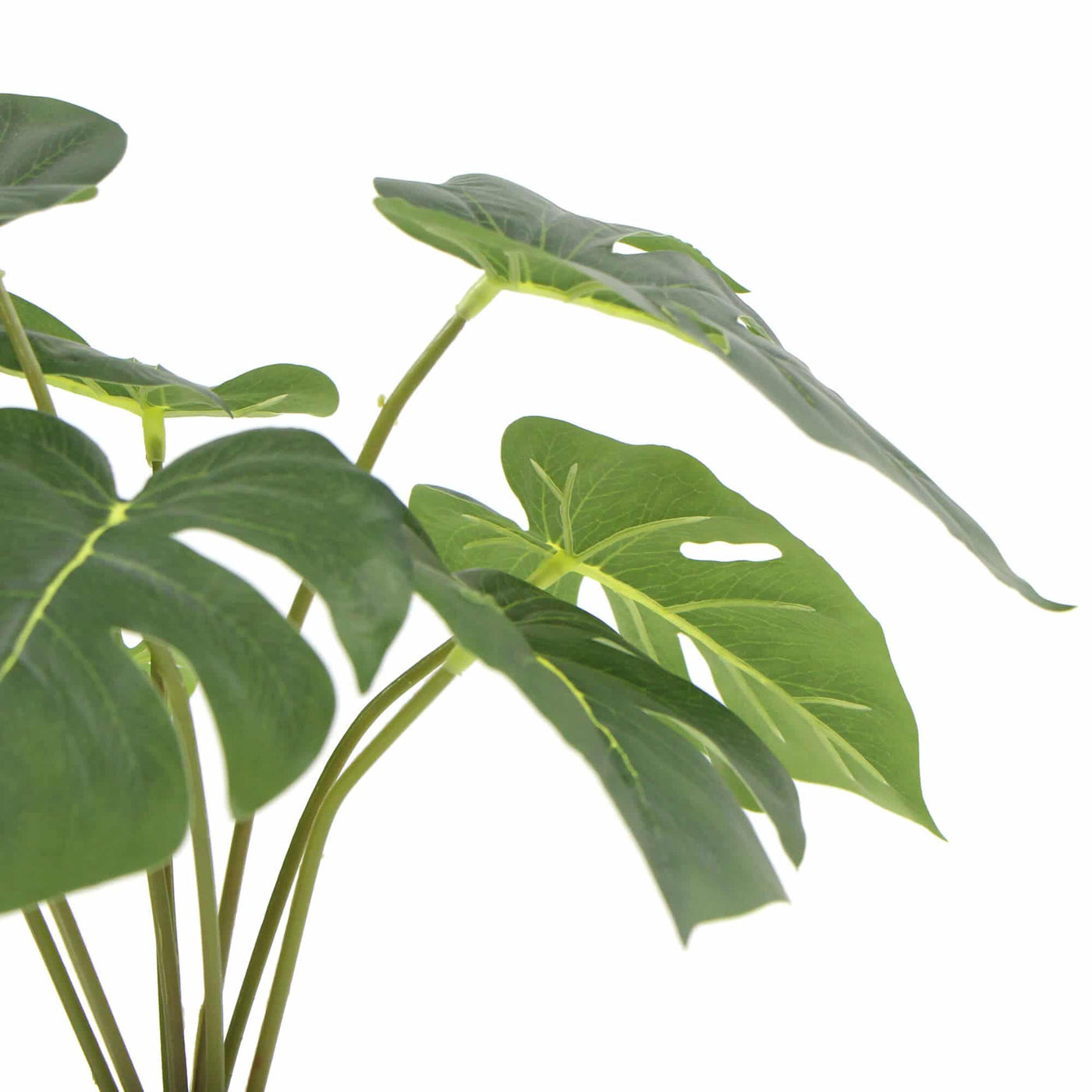 Potted Artificial Monstera Split Philodendron Plant with Real Touch Leaves 35cm