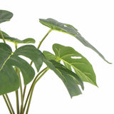 Potted Artificial Monstera Split Philodendron Plant with Real Touch Leaves 35cm