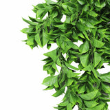 Artificial Dense Hanging Flowering Pothos Bush Vivid Green UV Resistant and Fire Rated 27cm Wide x 72cm Long