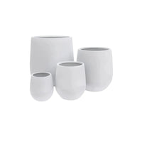 Luxury Teardrop Balloon Planter — Set of 4 White