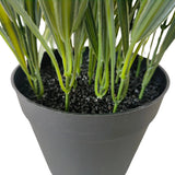 Artificial Ornamental Potted Dense Green Grass UV Resistant 38cm