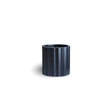 Set of 3 Luxury Rounded Ribbed Planter Premium Pot Range Black