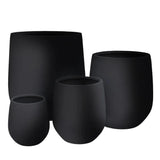 Luxury Teardrop Balloon Planter — Set of 4 Black