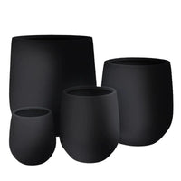Luxury Teardrop Balloon Planter — Set of 4 Black