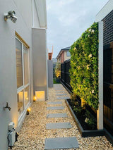 Luxury Snowy White Vertical Garden / Green Wall UV Resistant 100cm x 100cm
