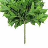 Artificial Dense Hanging Flowering Pothos Bush Vivid Green UV Resistant and Fire Rated 27cm Wide x 72cm Long