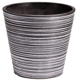 Black and White Engraved Pot 17cm - Designer Plants