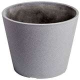 Rendered Grey Planter Pot 25cm - Designer Plants