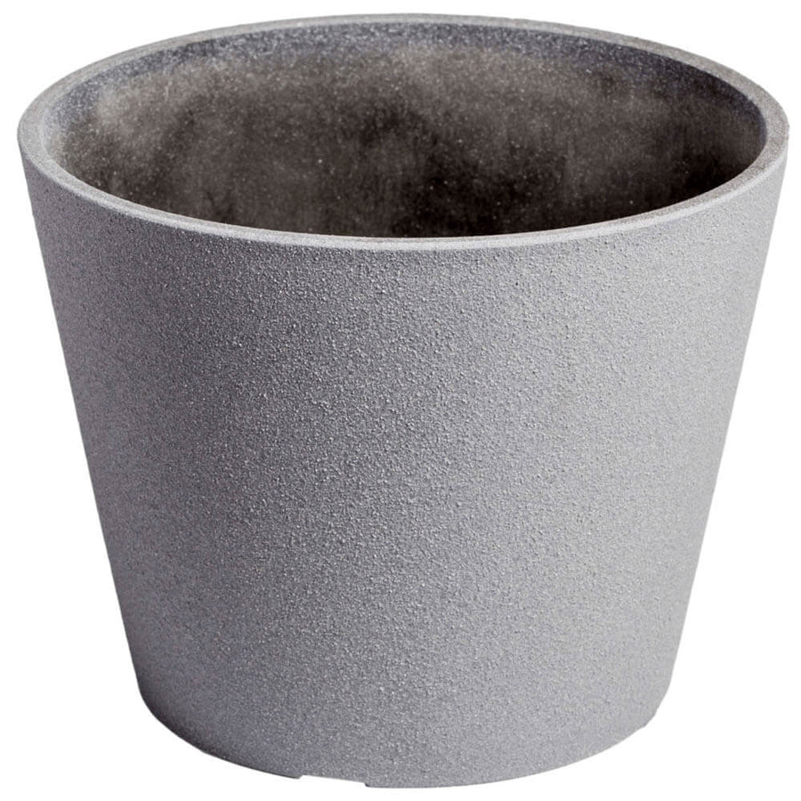 Rendered Grey Planter Pot 25cm - Designer Plants