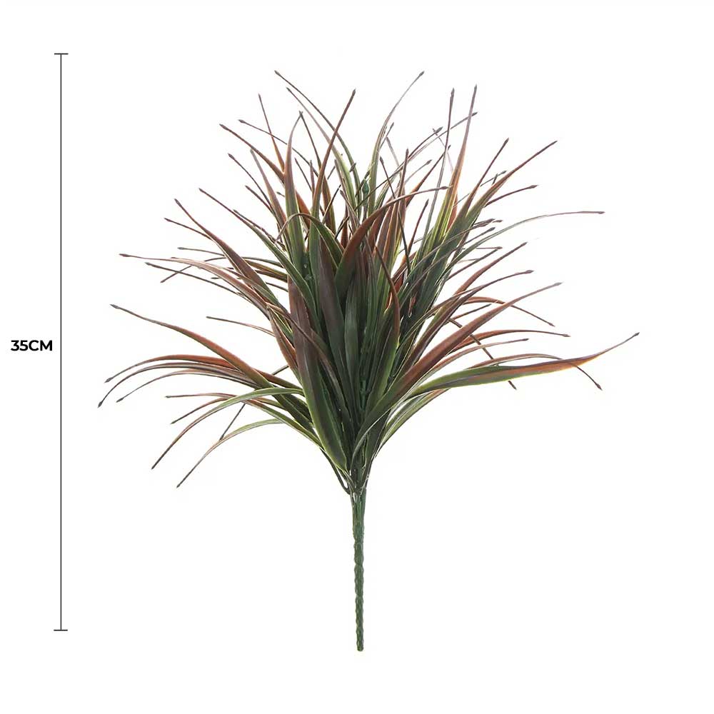 Artificial Brown Tipped Grass Plant UV Resistant 35cm - Designer Plants
