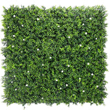 Luxury Flowering Artificial Buxus Hedge Panel UV Resistant 1m x 1m - Designer Plants