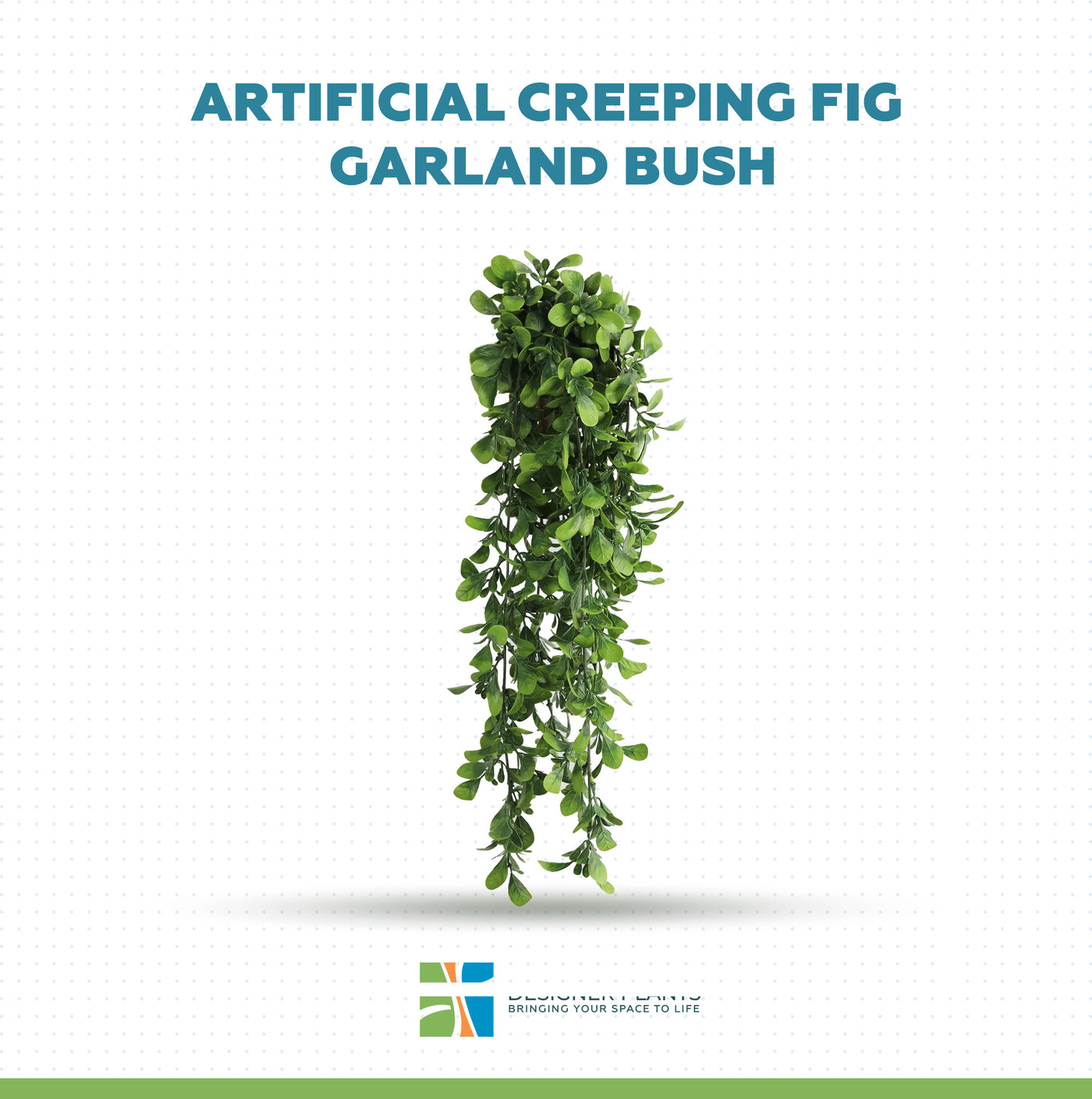 Artificial Creeping Fig Garland Bush UV Resistant and Fire Rated 18cm x 76cm