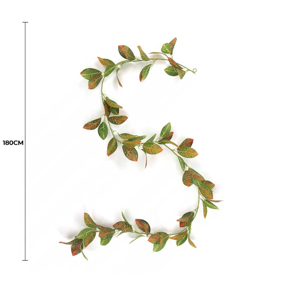 Artificial Croton Vine / Hanging Garland 180cm