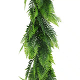 Artificial Extendable Hanging Bracken Fern Garland UV Resistant  55cm
