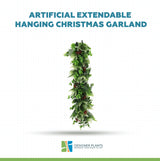 Artificial Extendable Hanging Christmas Garland UV Resistant 55cm