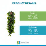 Artificial Extendable Hanging Flowering Pepperberry Garland UV Resistant 55cm