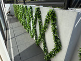 Artificial Extendable Hanging Flowering White Eucalyptus Vine UV Resistant 55cm