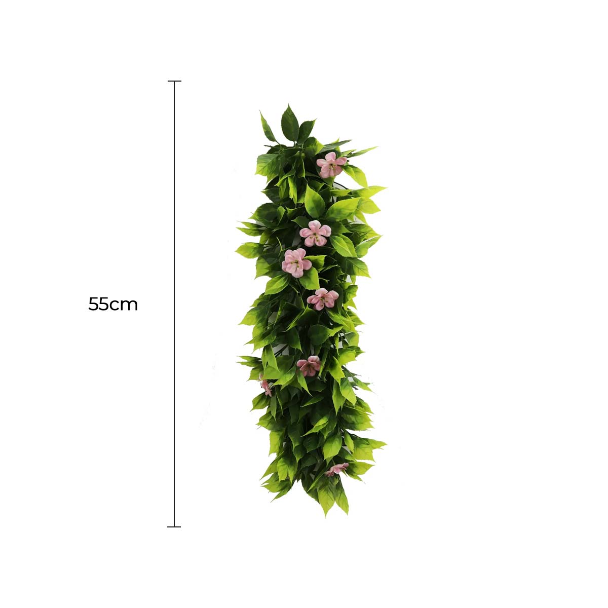 Artificial Extendable Hanging Pink Flowering Violet Garland UV Resistant  55cm