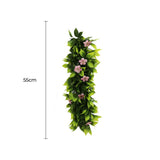 Artificial Extendable Hanging Pink Flowering Violet Garland UV Resistant  55cm