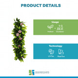 Artificial Extendable Hanging Pink Flowering Violet Garland UV Resistant  55cm