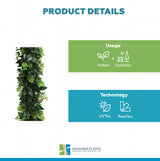 Artificial Extendable Hanging Wreath UV Resistant 55cm