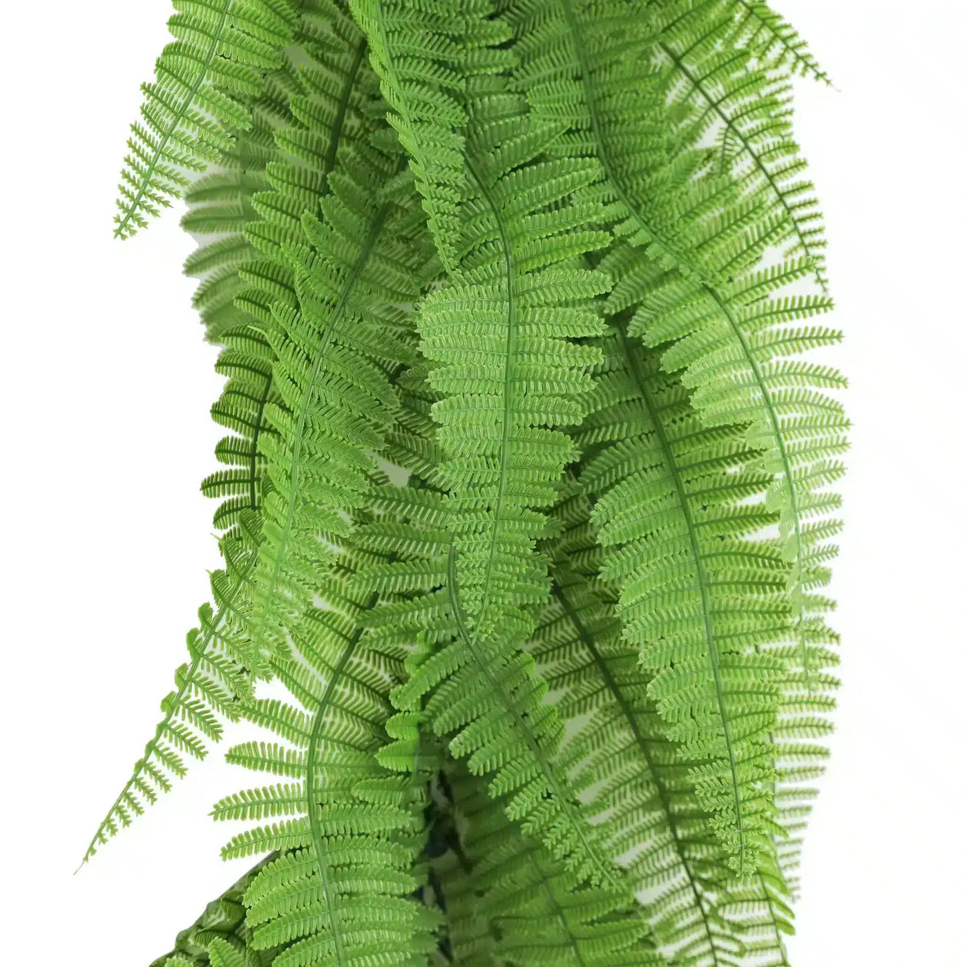 Artificial Extendable Hanging Bright Green Hanging Fern Bush Vine UV Resistant 55cm
