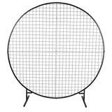 Sturdy Circular Flower Wall / Event Stand 200cm Diameter (Black Frame) - Designer Plants