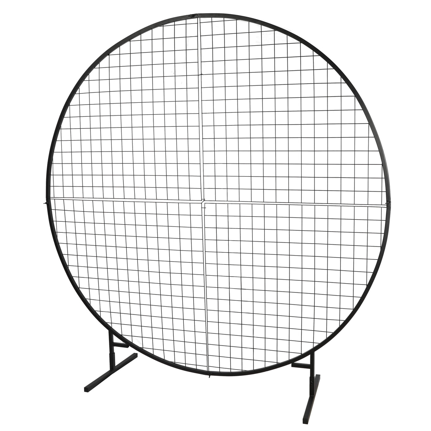 Sturdy Circular Flower Wall / Event Stand 200cm Diameter (Black Frame)