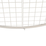 Sturdy Circular Flower Wall / Event Stand 200cm Diameter (White Frame)