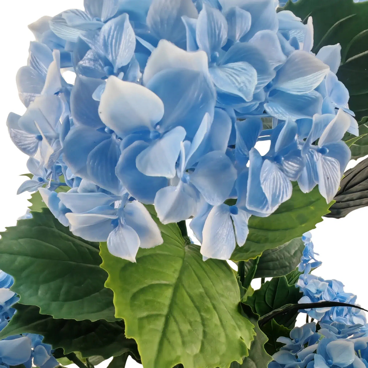 Premium Artificial Flowering Blue Hydrangea Tree 90cm UV Resistant