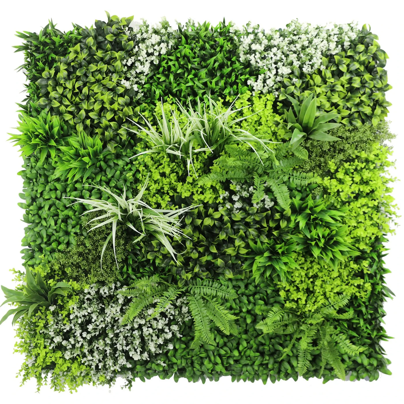 Forest Floor Artificial Vertical Garden / Green Wall Panel 1m x 1m UV Resistant - Designer Plants