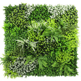 Forest Floor Artificial Vertical Garden / Green Wall Panel 1m x 1m UV Resistant - Designer Plants