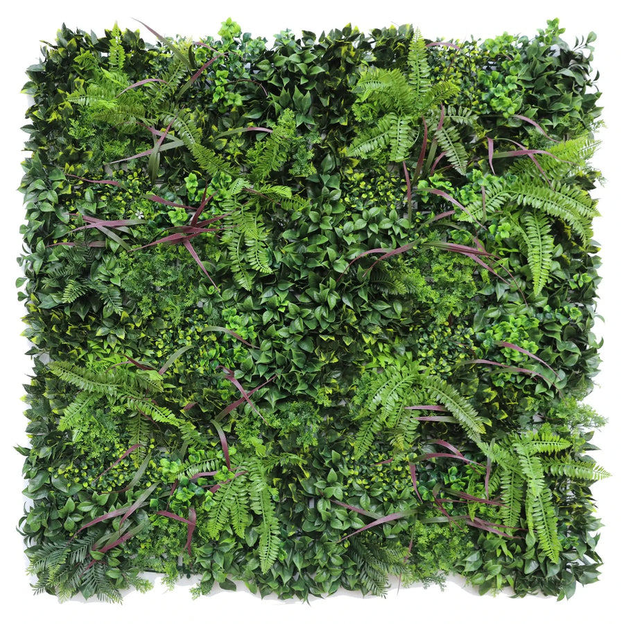 Verdant Fern Artificial Vertical Garden / Green Wall Panel 1m x 1m UV Resistant - Designer Plants