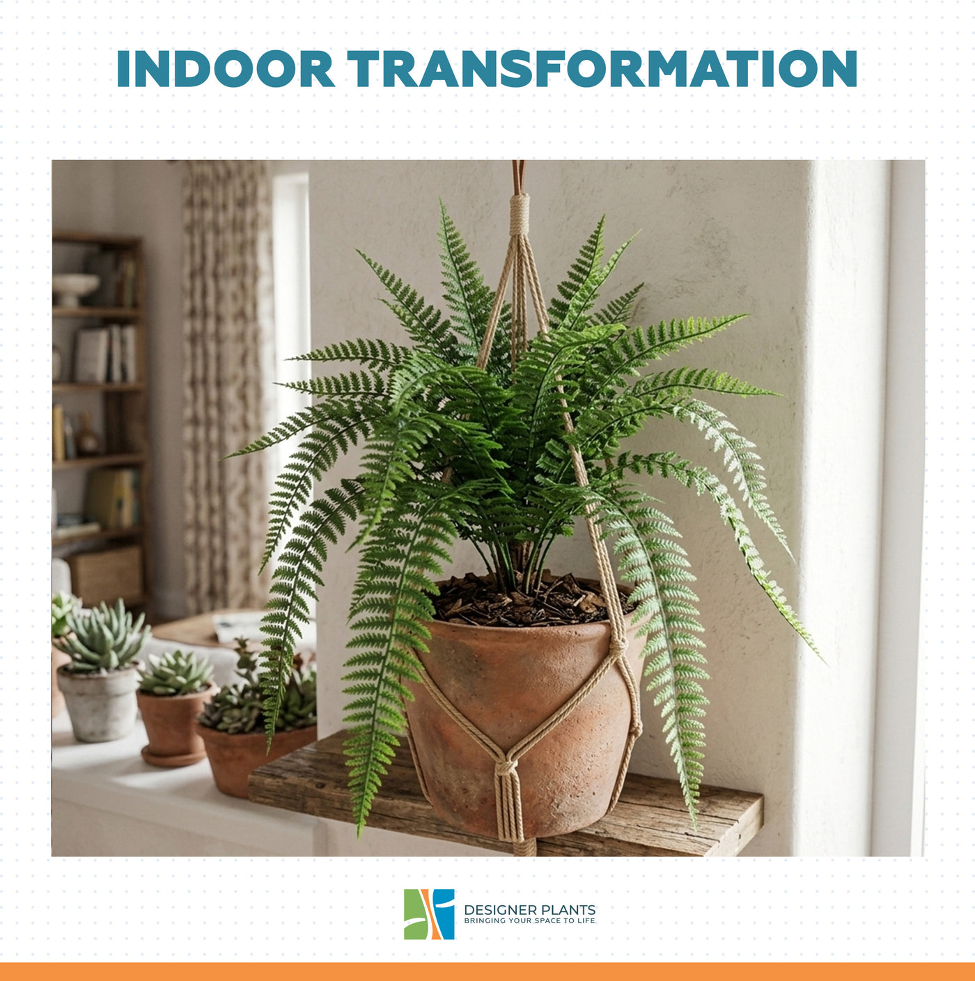 Artificial Hanging Bracken Fern Stem UV Resistant 77 cm