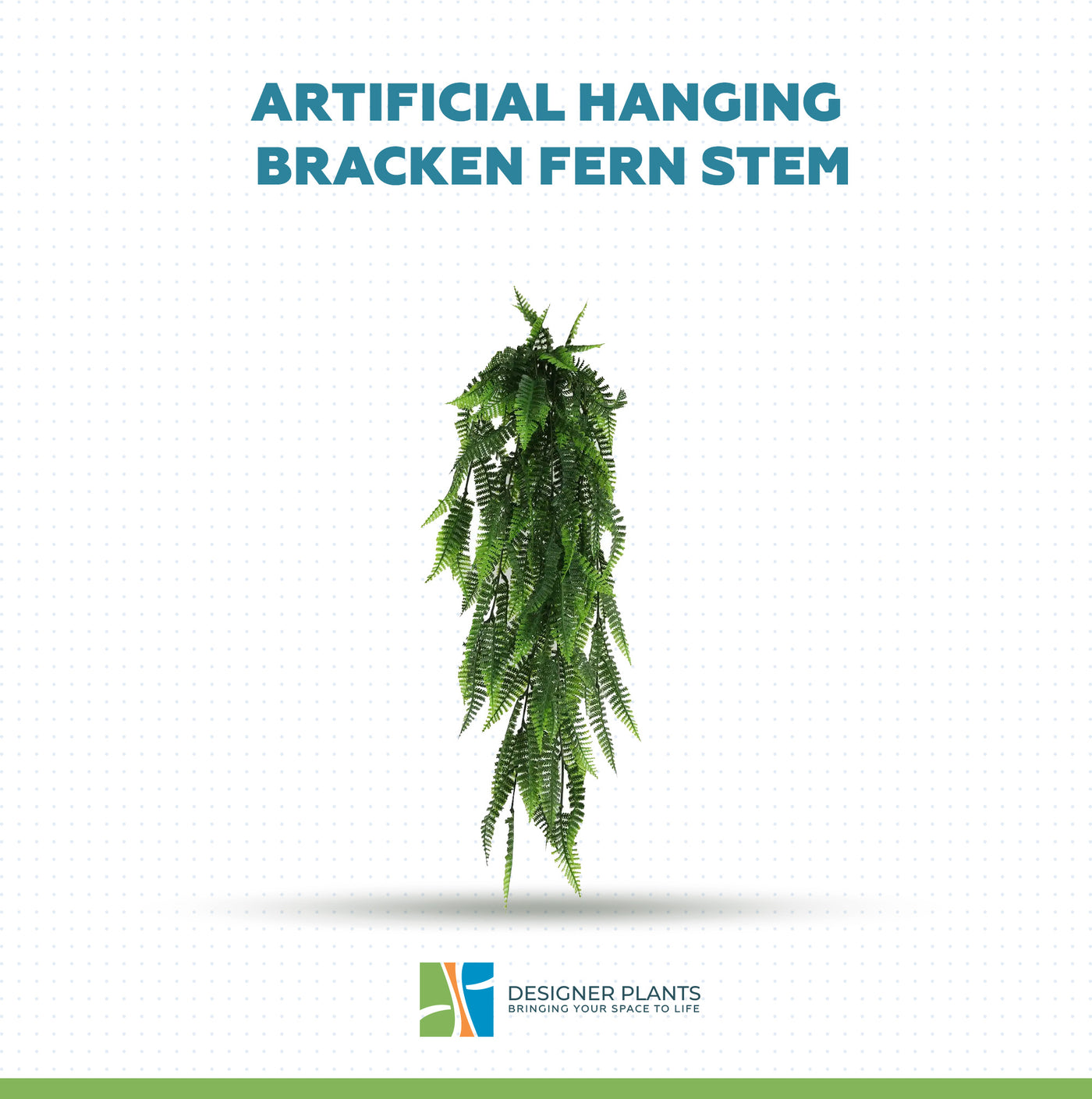 Artificial Hanging Bracken Fern Stem UV Resistant 77 cm
