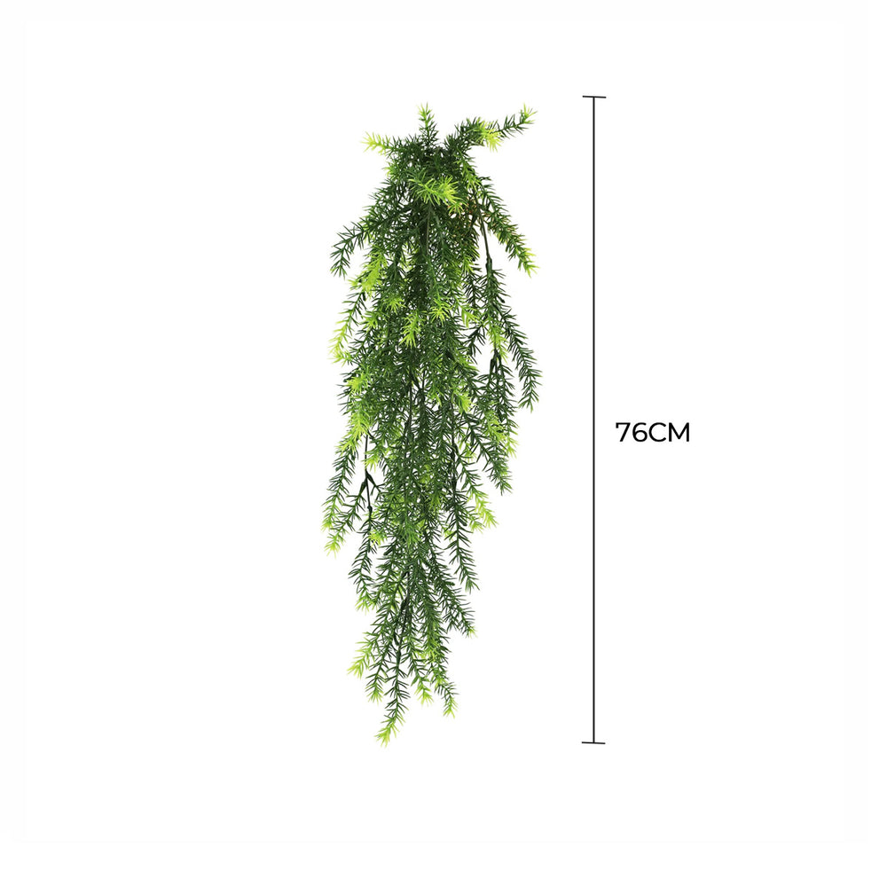 Artificial Hanging Cedar Vine Garland Bush UV Resistant and Fire Rated 20cm x 76cm