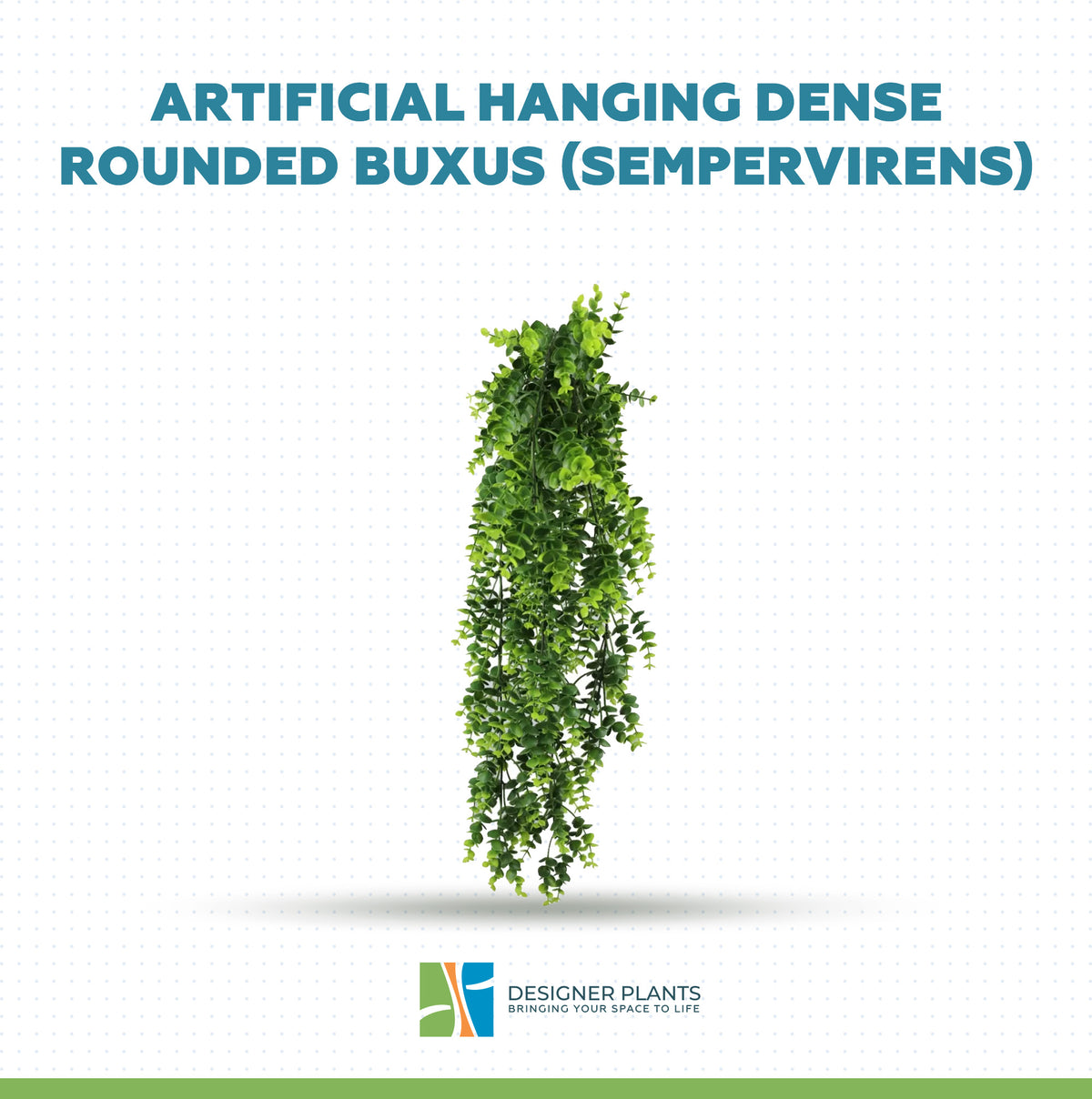 Artificial Hanging Dense Rounded Buxus (Sempervirens) UV Resistant 78cm