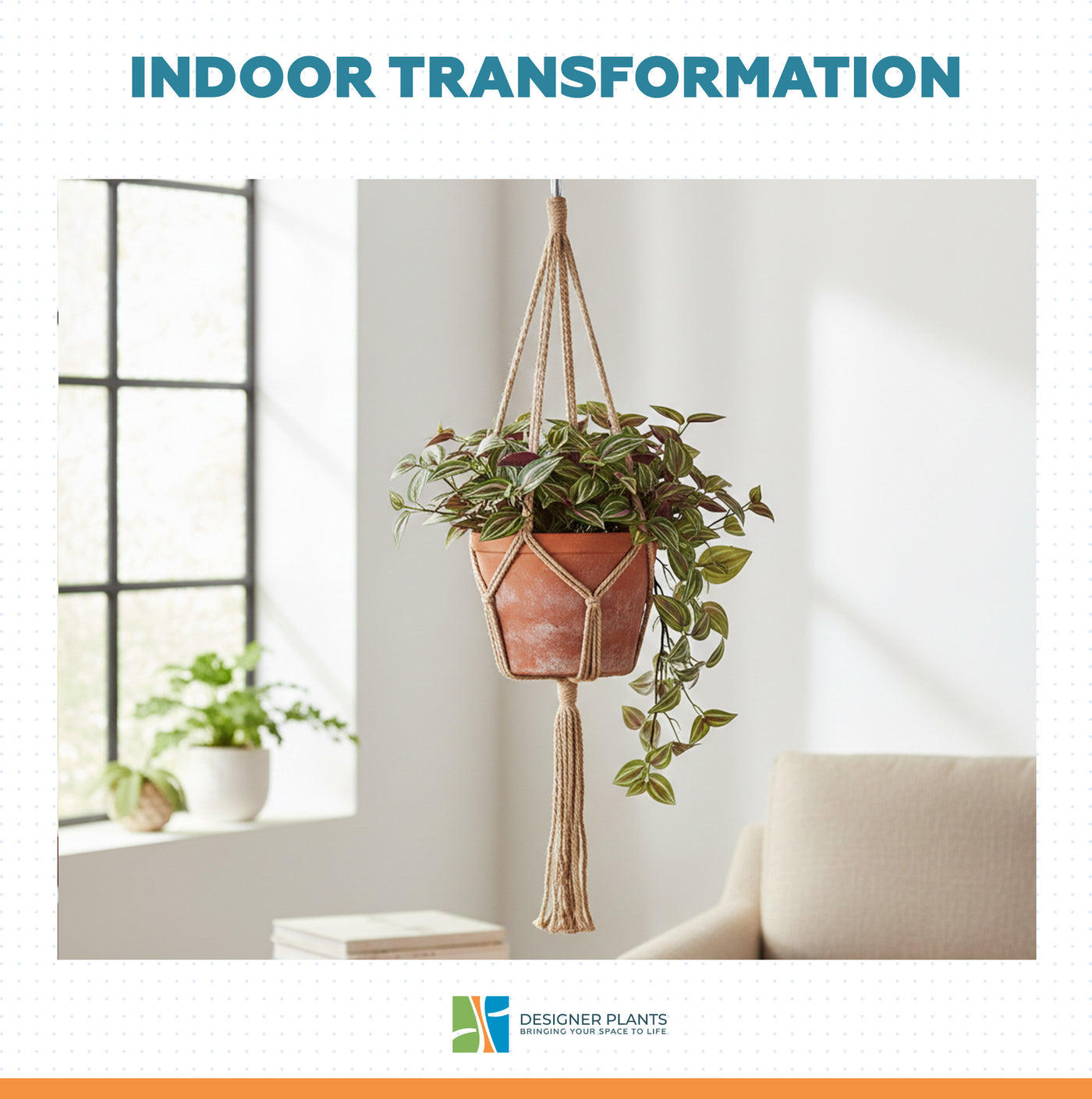 Artificial Hanging / Draping Wandering Jew 42cm