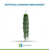Artificial Hanging Fern Basket UV Resistant 26cm x 135cm