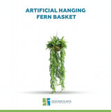 Artificial Hanging Fern Basket UV Resistant 35cm x 125cm