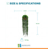 Artificial Hanging Fern Basket UV Resistant 35cm x 140cm