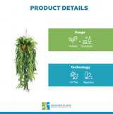 Artificial Hanging Fern Basket UV Resistant 45cm x 125cm