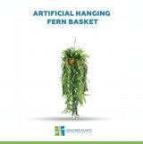 Artificial Hanging Fern Basket UV Resistant 45cm x 125cm