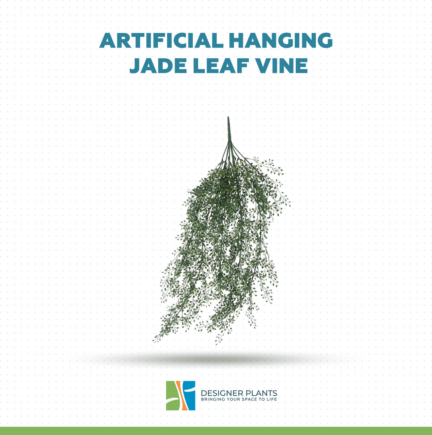 Artificial Hanging Jade Leaf Vine UV Resistant 90cm